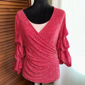 MSK Wrap Around Top Sz M